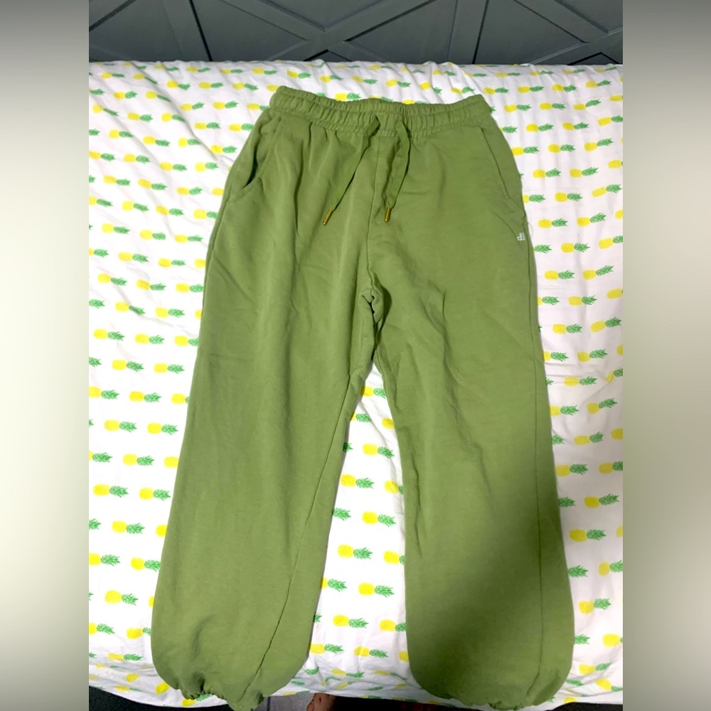 matcha green sweatpants